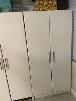 Two wardrobe closets/storage