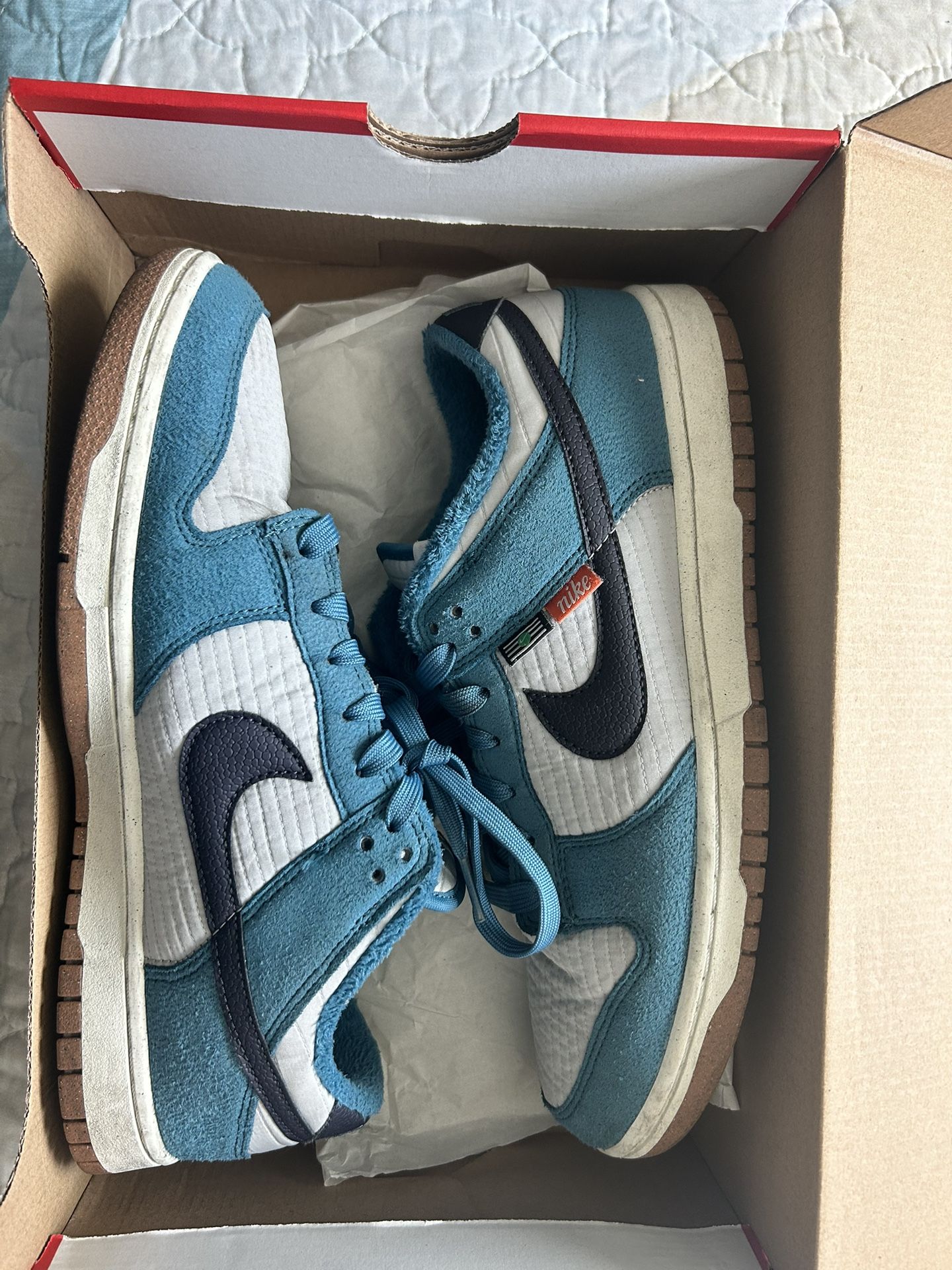 Nike dunk low toasty rift blue