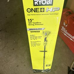 Ryobi bruhless 18v string trimmer