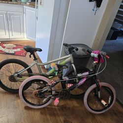 Boy And Girl Bike. 