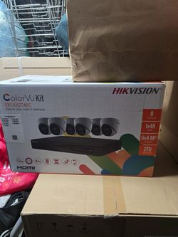 Hikvision Value Express EKI-K82T46C 8-Channel 8MP NVR with 2TB HDD & 6 4MP Turret Cameras Kit