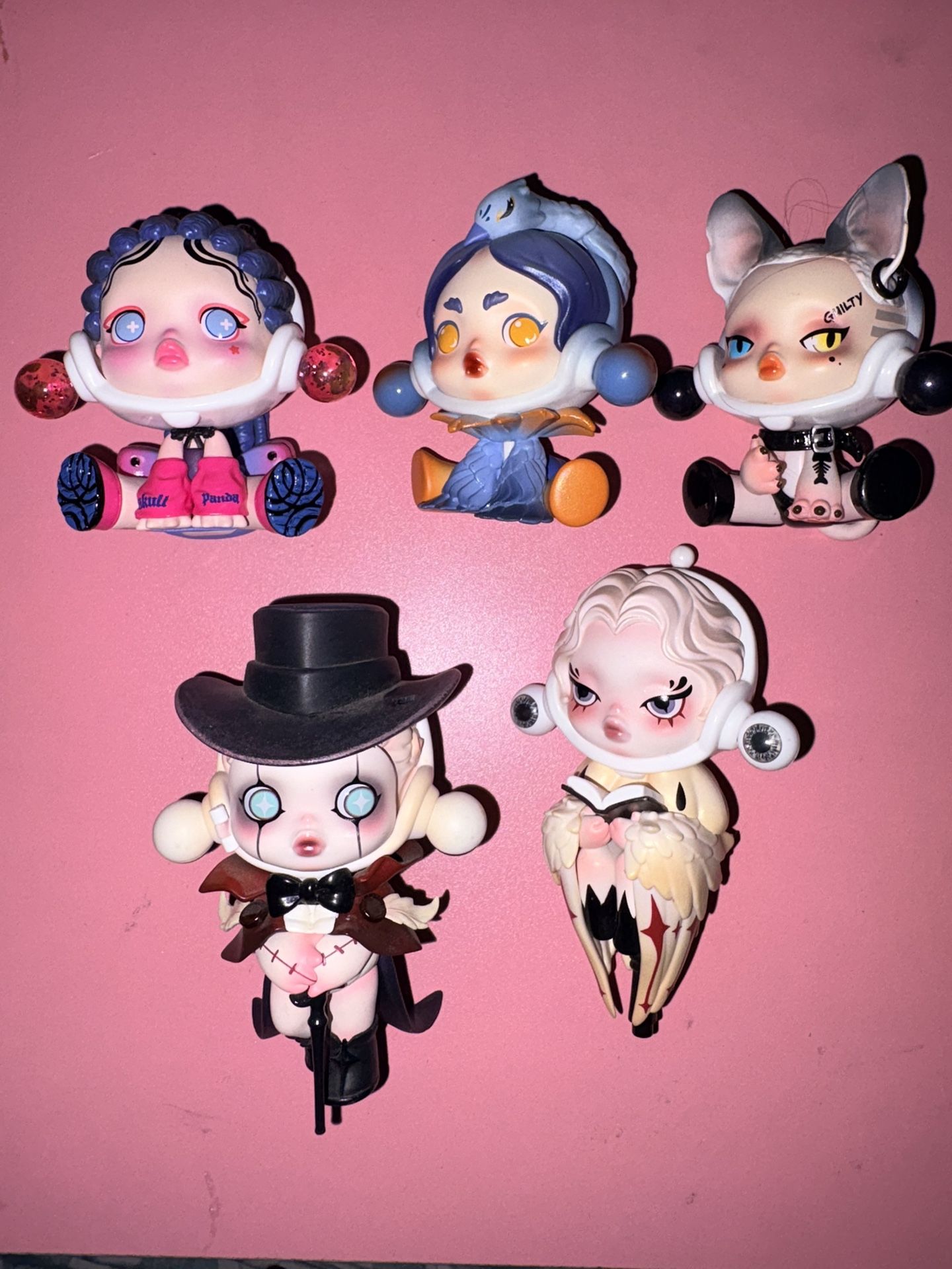 Skull Panda Figures-Selling As A Lot