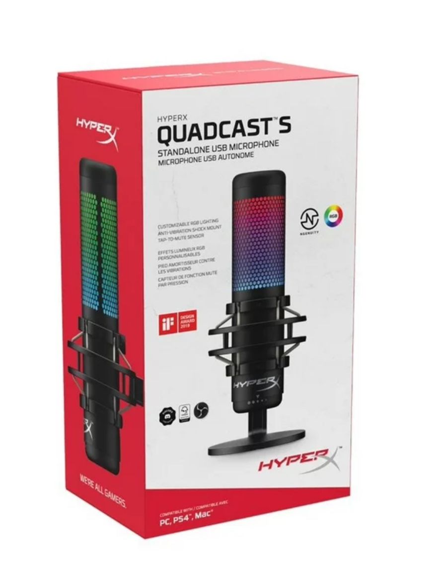 Microphone: HyperX QuadCast S (Black) 
