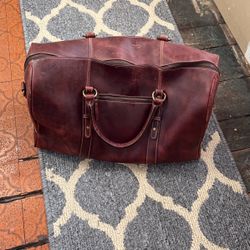Leather Duffle Nah 