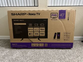 Sharp 40” Roku TV — Brand New, Sealed