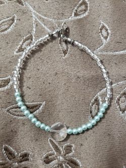 Sea mint pearl bracelet/anklet