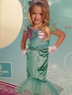 Little mermaid 4+ girls Halloween costume