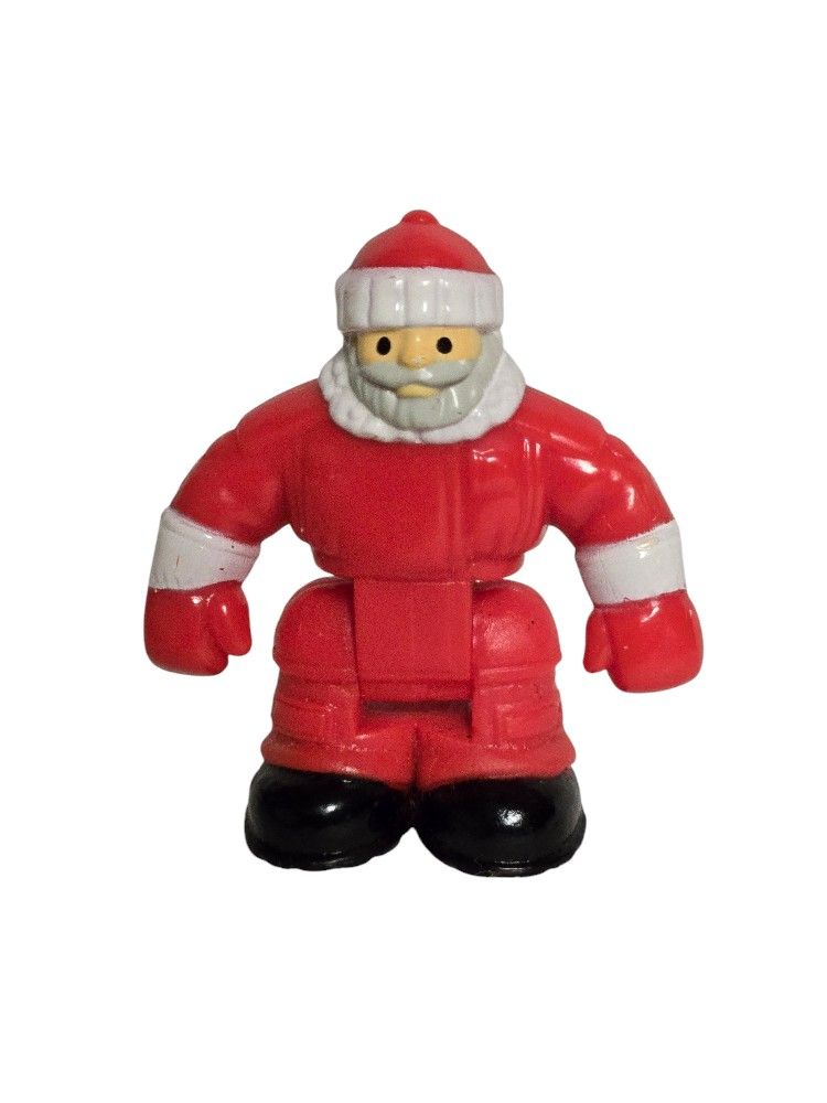 GeoTrax Christmas In Toytown Replacement Santa Claus Mini Action Figure Toy