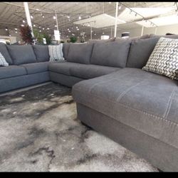 Slate Sorenton 3 Piece Large Couch Sectional👍 Brand New✨ Fastest Delivery 🚚 