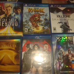 NEW PS4 GAMES AND MARVEL BLU RAY DVDS ( XMEN ETC )