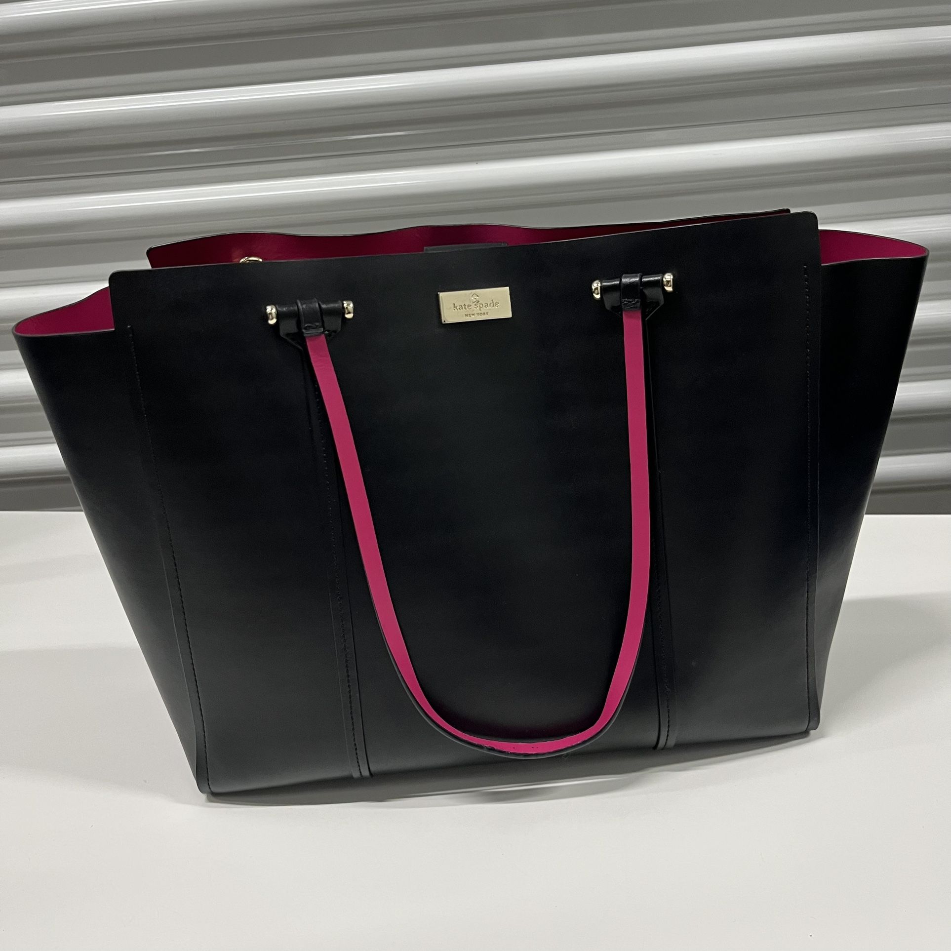 Kate Spade Annelle Arbour Hill Tote Black and Pink