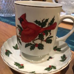 Vintage Red Cardinal Lefton China