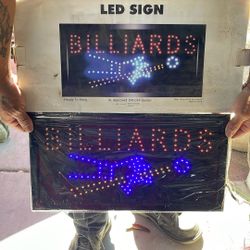 LED BILLIARDS SIGN FOR $40