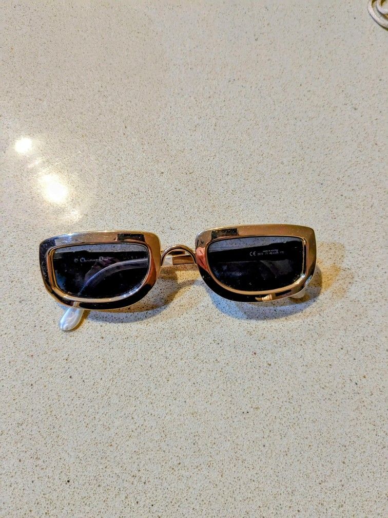 Vintage Christian Dior Futuristic Sunglasses 