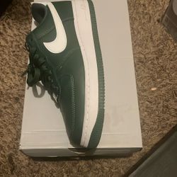 Green And White Air Force 1s