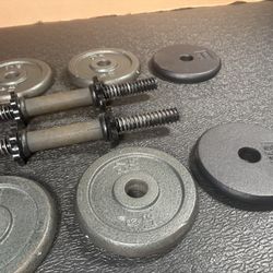 Set of Cast Iron Dumbbells.   54 # [NO LOWER PRICE]