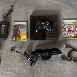 Xbox 360 E Console  With 3 Games 