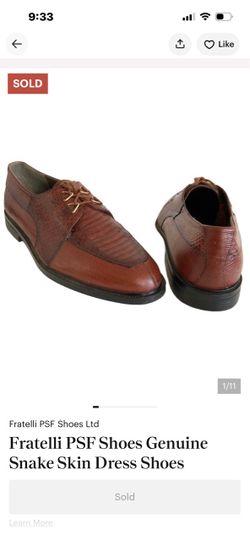 Fratelli PSF Genuine Snake Skin Dress Shoes