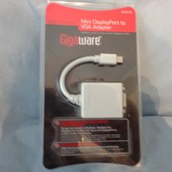 Mac GigaWare Mini Display Port to VGA Adapter Male-To-Female


