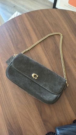 Coach suede Olive/Sage Purse