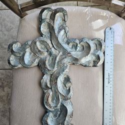 Large Silver Colored Cross