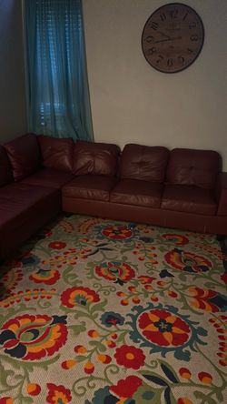 Burgundy couches