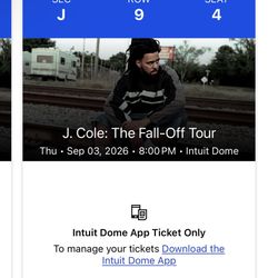 J cole tickets 