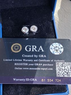 GRA diamond stud earrings