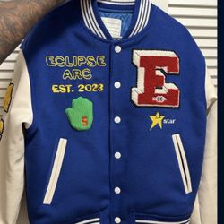 CROPPED LETTERMAN JACKET SIZE XL