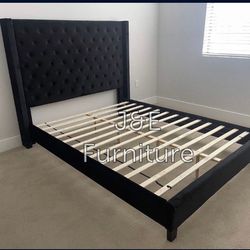 Queen Size Bed Frame with Mattress