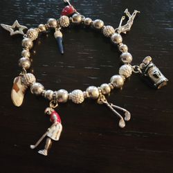 Women's GOLF BRACELET WITH 8 CHARMS
