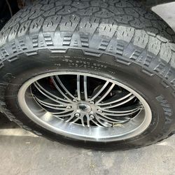 RIMS 275/60R20....6 LUGS FIT CHEVY SILVERADO YUKON TAHOE SUBURBAN NISSAN TITAN DENALLI NISSAN ARMADA TOYOTA TACOMA 