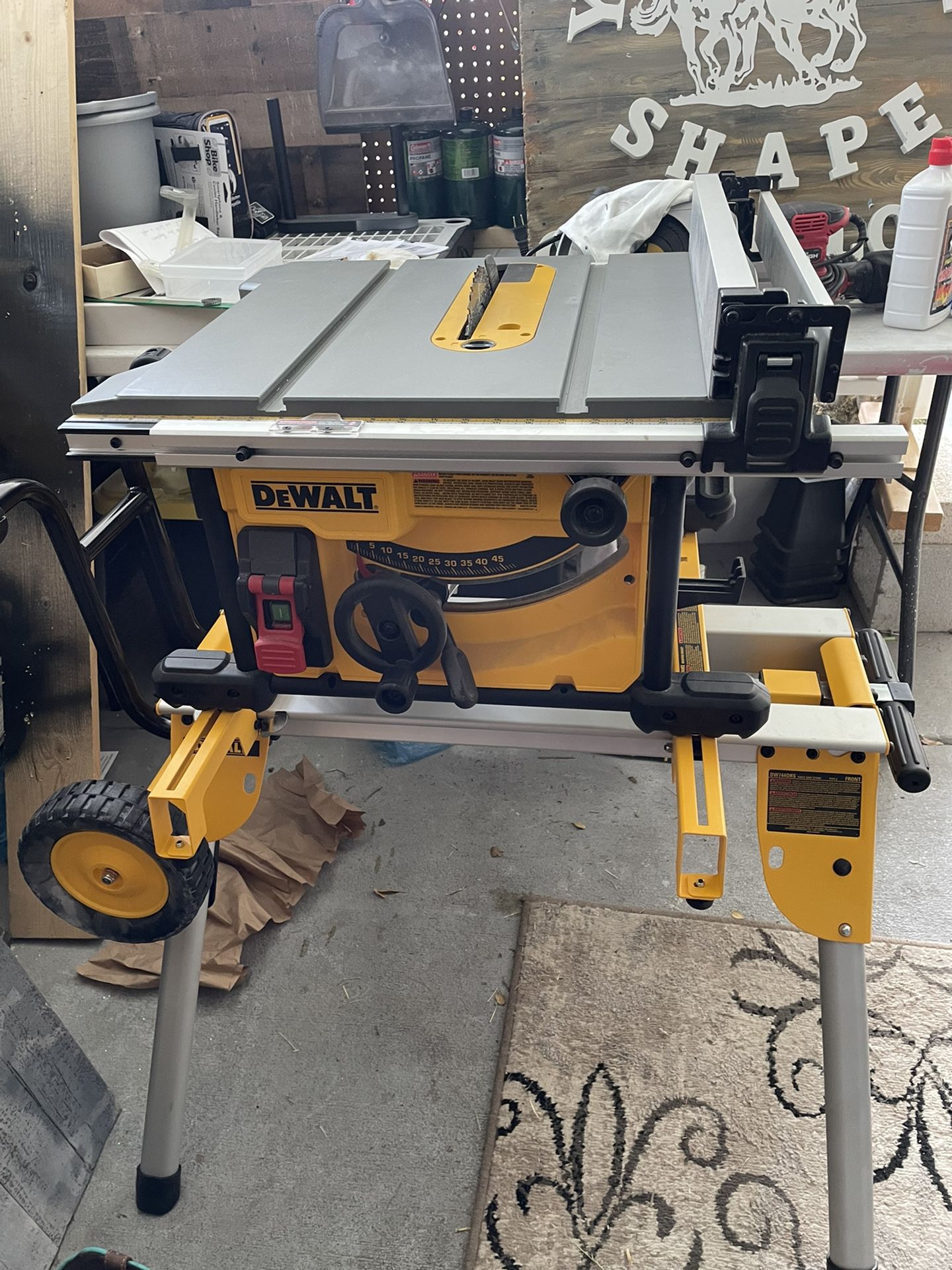 Dewalt Table Saw with New Stand