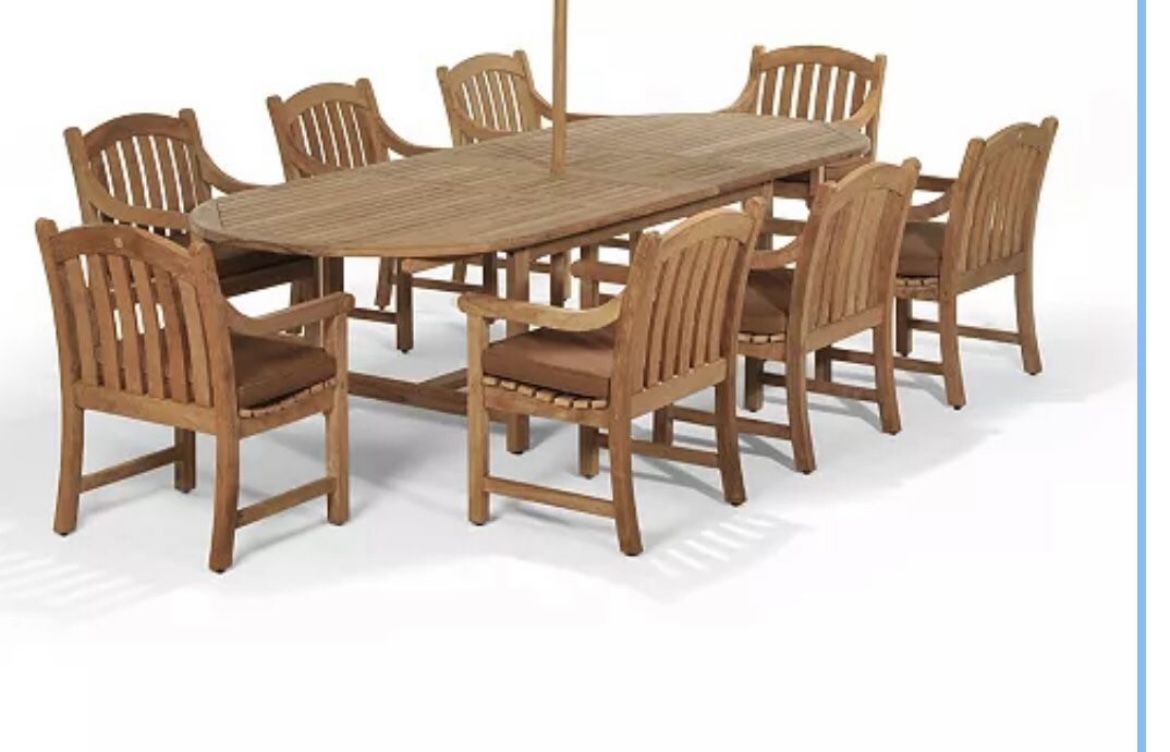 Teak Wood Table With Chairs