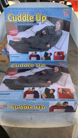 cuddle up soft sleeve comfort blanket