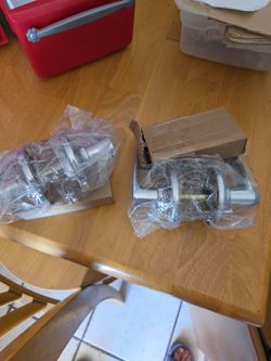 2 Nickel Finish Doorknobs Brand New
