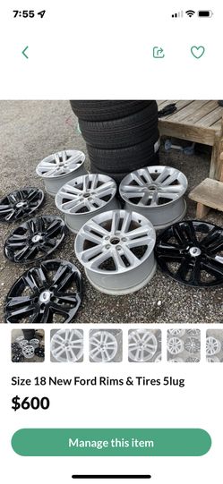 Size 18 New Ford Rims 