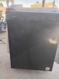 Whirlpool black dishwasher