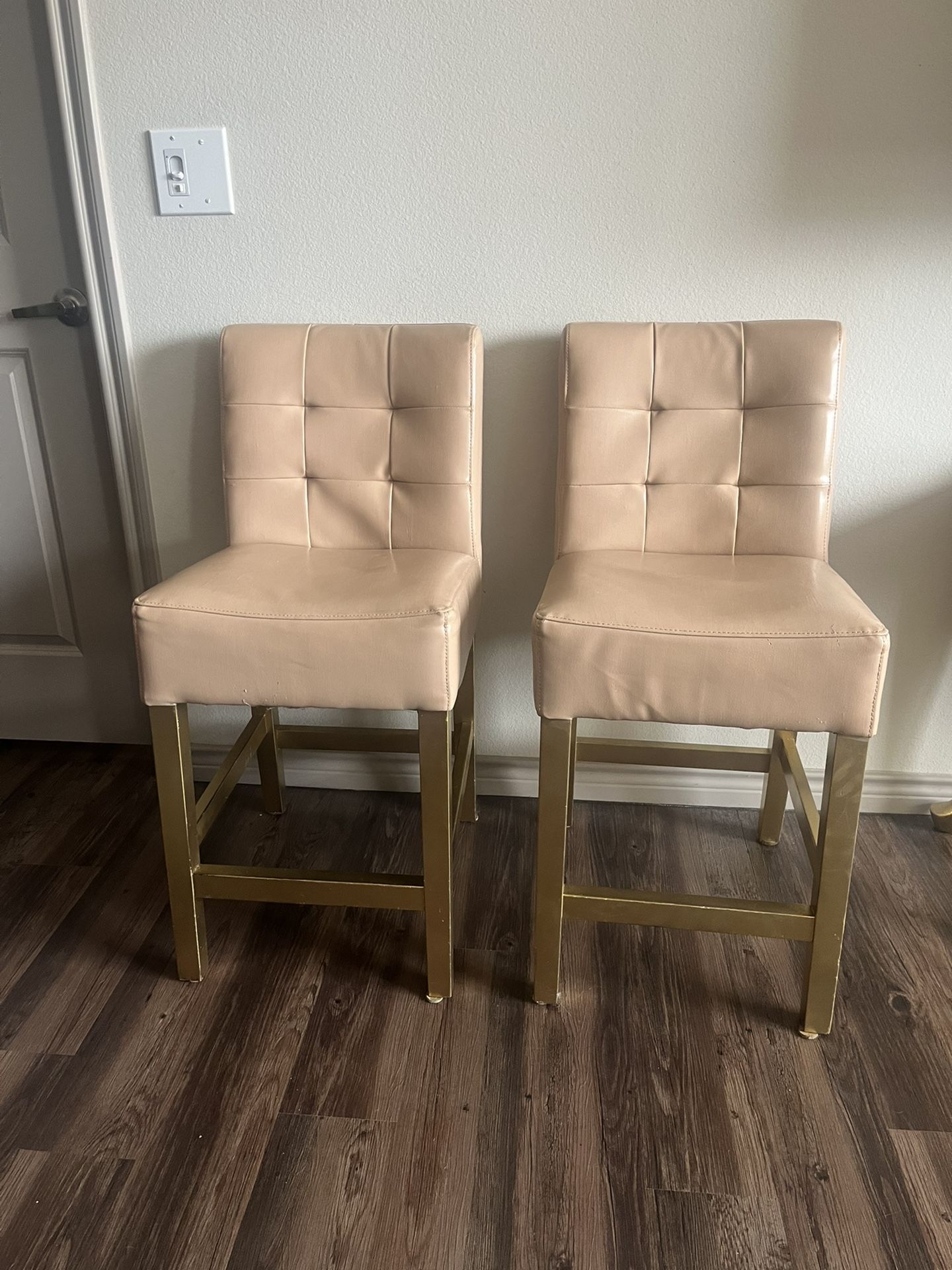 Gold And Tan, Wooden Leather. Dining Chairs | Bar Stools 2