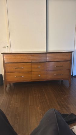 Vintage dresser walnut mid century harmony house