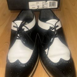$100 Black And White Stacy’s Dress Shoes $100