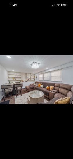 Recliner sofa  coffe table and dinning set, can include tv and carpet