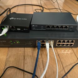 Omada TP-Link Gigabit Router, Controller, And 2 WiFi Access Point