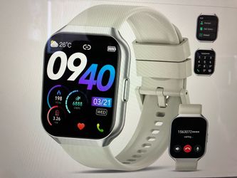 P98 Unisex Smart Watch in White (new)