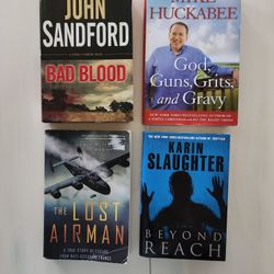 Bad blood, God Guns Grits and Gravy, the Lost Airman, Beyond Reach