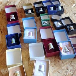 Vintage  Porcelain Thimbles 