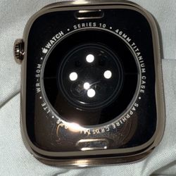 Apple Watch Series 10 46mm in Gold Titanium Case With Gold Milanese Loop - S/M
