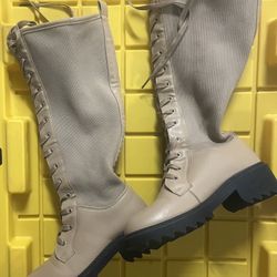  YOKI-LENNY-02 lace-up knee-high boot Size 8 $15.00