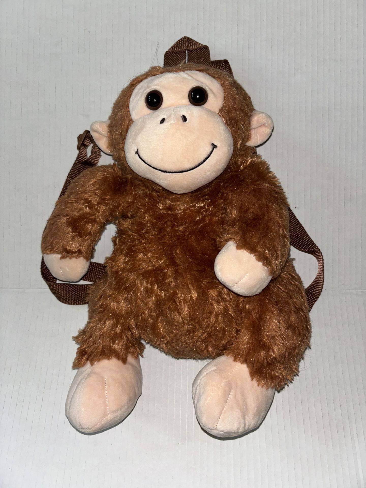Monkey Plush Backpack 15”
