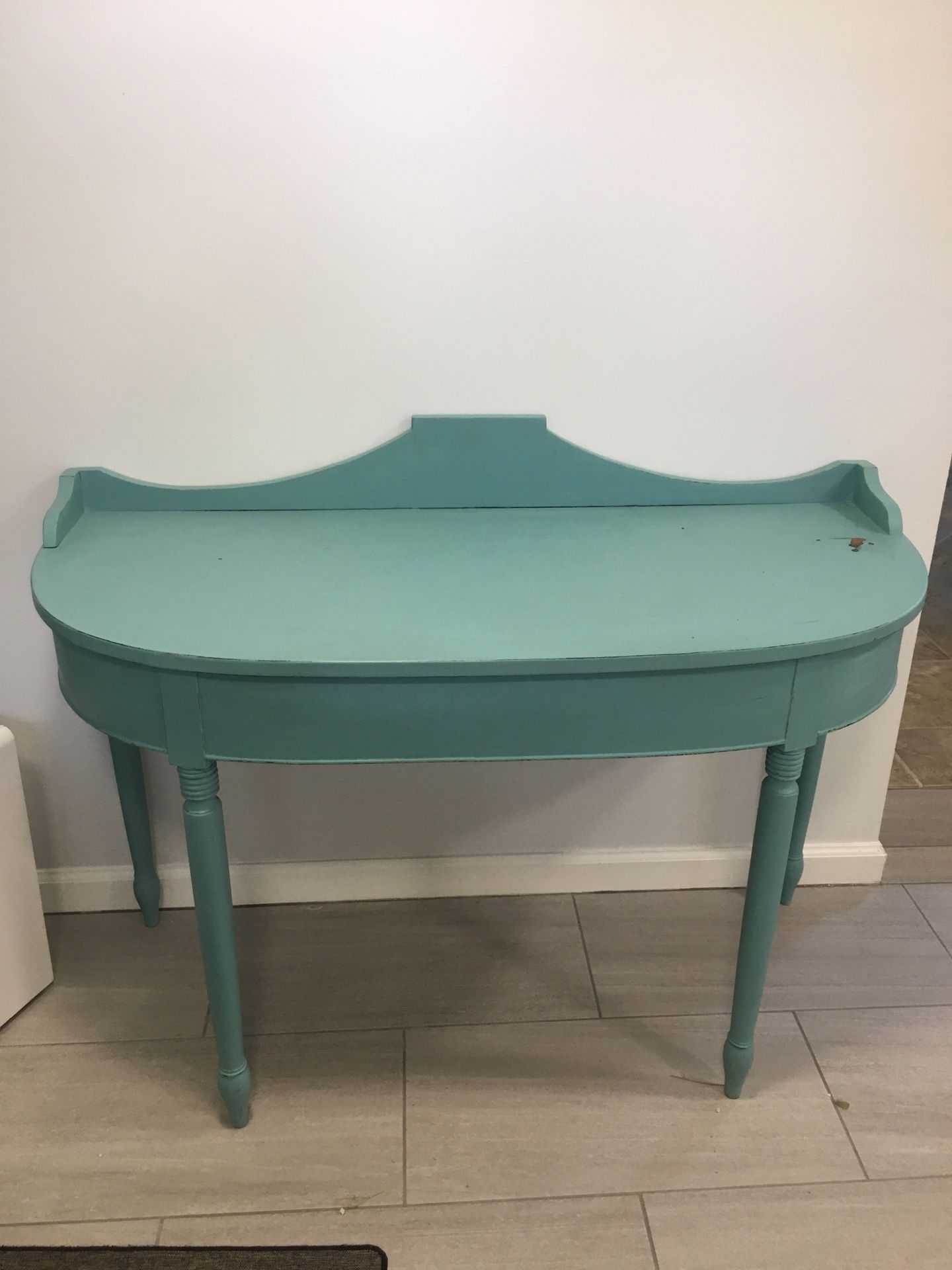 Antique teal desk